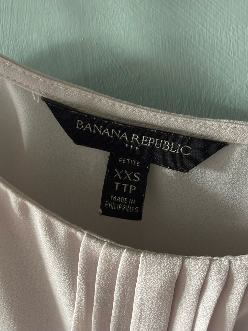 Banana Republic Pale Pink Pleated Front Cami